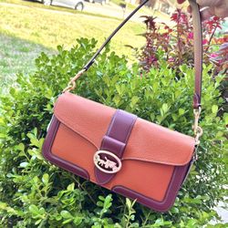 Coach Georgie Shoulder Bag In Colorblock