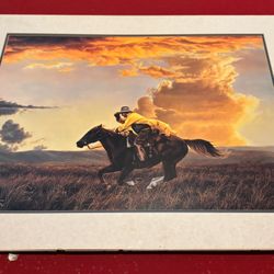 A.T. Cox Western Cowboy Large 27x34 Inch Art Print