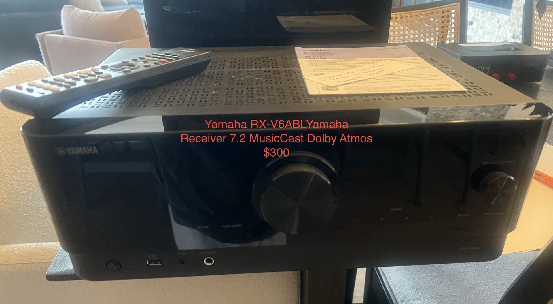 Yamaha RX V6ABLY Receiver