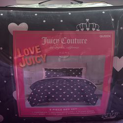 Juicy Couture Bed Set (8-Piece) Queen Size: BRAND NEW