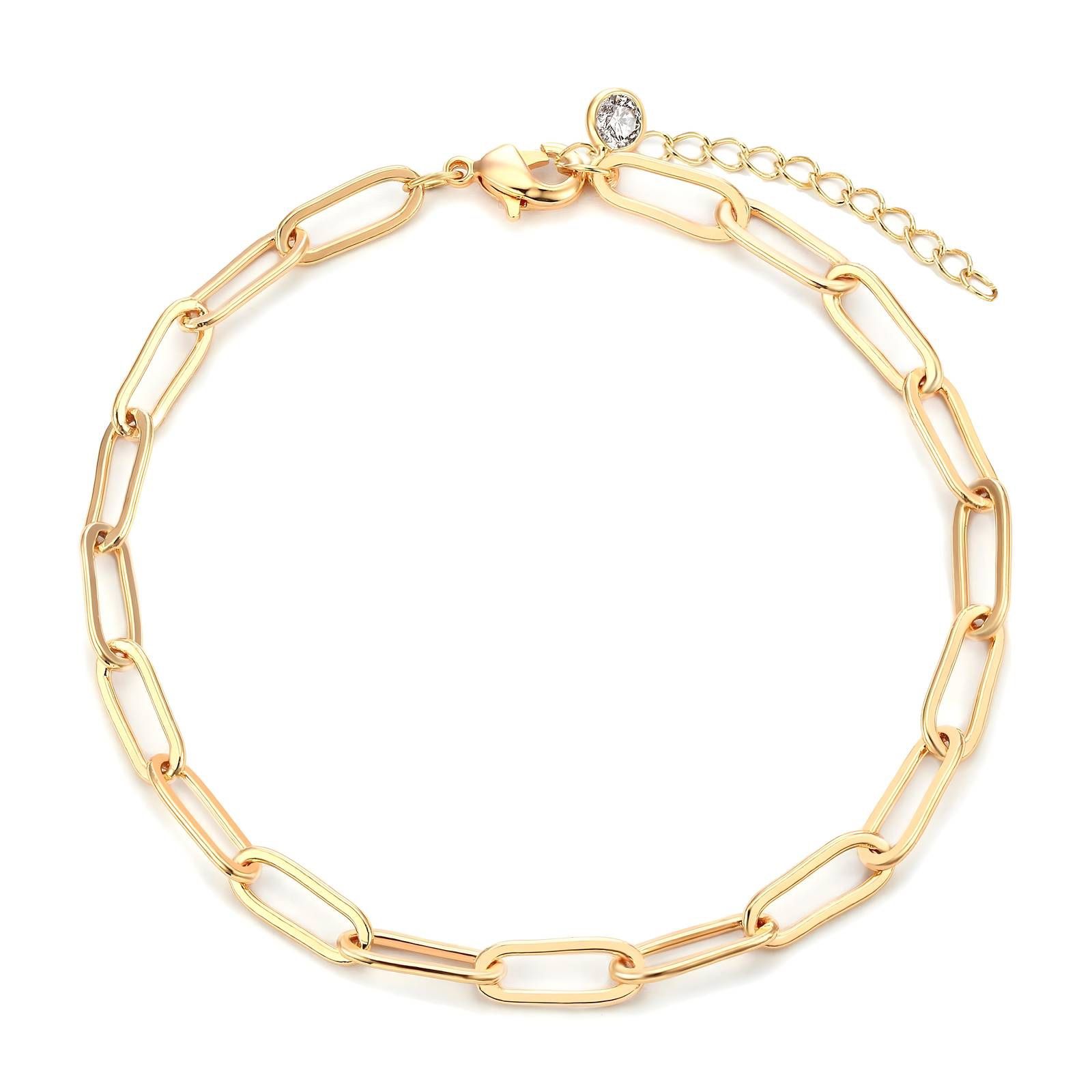 18K GOLD PLATED STAINLESS STEEL BRACELET # Brand New #Perfect for gifting and daily wear