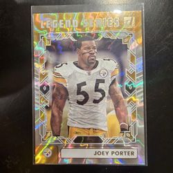 JOEY PORTER STEELERS LEGEND SERIES PANINI NFL SPORTS CARD!