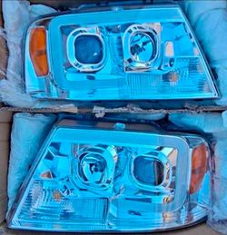 04-08 Ford F-150/Lincoln Mark LT Headlights Faros Calaveras Micas Luces Lamps