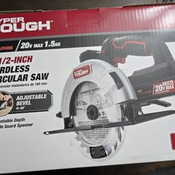 Hyper Tough 20V Max Lithium Ion Cordless 6-1/2 Inch Circular Saw 