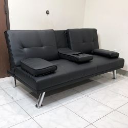 New $155 Futon Sofa Bed Convertible Folding Recliner Couch Living Room Furniture, Size 65x30x31” 