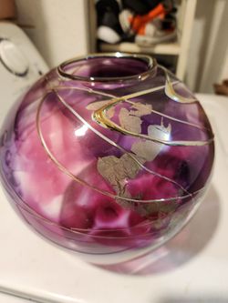 Vintage Beautiful 2000 blown glass vase signed Scott and Laura Curry perfect for Mother’s Day