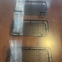 Veinvifiy 3Tiers Corner Shower Caddy with Adhesive Panel 2 Pack Corner Shower Shelves Aluminum Upgraded Shower Organizer Bathroom Storage Rack Kitchen