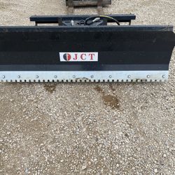 NEW 72” JCT Skid Steer Hydraulic Dozer Angle Blade Plow 6ft fits Cat, Bobcat, Case 