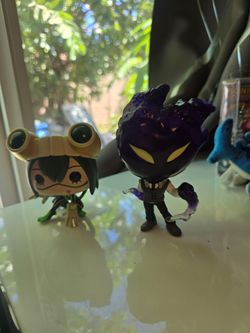Tsuyu Asui and Kurogiri Funko Pops