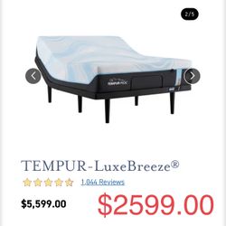 King Queen Size Tempurpedic ProAdapt,  ProBreeze,  LuxeBreeze Mattress  Pro Breeze /Luxe Adapt /Pro Adapt /Adapt /cloud /Tempur pedic contour Supreme 