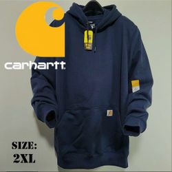 New CARHARTT Men's Rain Defender Heavyweight Hooded Sweatshirt Hoodie Size: XXL