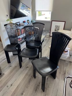 Post-Modern Pietro Costantini 1980s Chairs x4