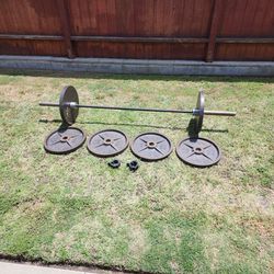 Olympic Barbell Plus 6 (45Lb) Raw Plates
