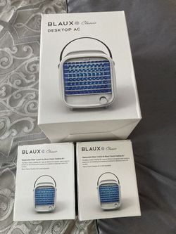 BLAUX Portable AC Desktop Fan Cooler Plus 2 Filter New Sealed