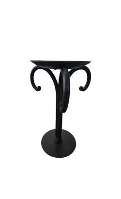 Iron Scroll Candle Stand, Wrought Iron Pedestal