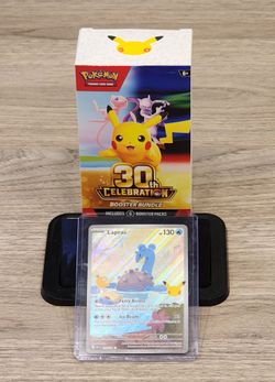 POKÉMON 3OTH ANNIVERSARY LAPRAS 131/128 HOLOGRAM TCG 2026 PACK TO HARD SLEEVE 🔥🔥