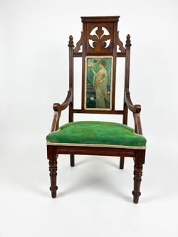 Gothic Revival High-Back Armchair