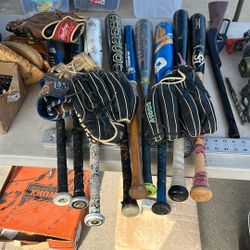 Baseball Bats Baseball Gloves