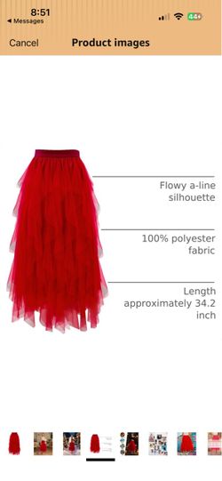 Red skirt