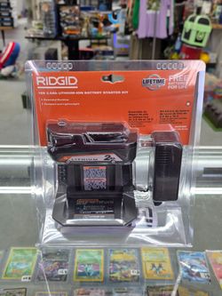 RIDGID 18V 2.0 Ah Lithium-Ion Battery + Charger Starter Kit AC9302