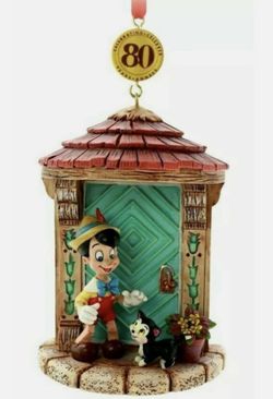 Disney Pinocchio & Figaro 80th Anniversary LEGACY 2020 Sketchbook ornament