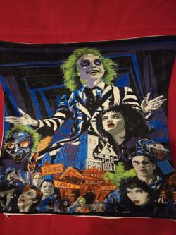 17" By 17" Beetlejuice Pillow Case