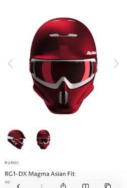 Like new Ruroc Magma Helmet Asian Fit