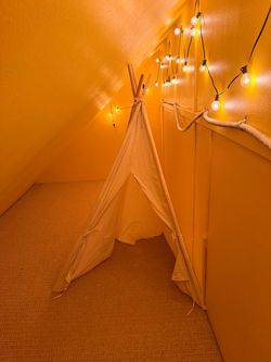 Kids Canvas Teepee Play Tent | Reading Nook