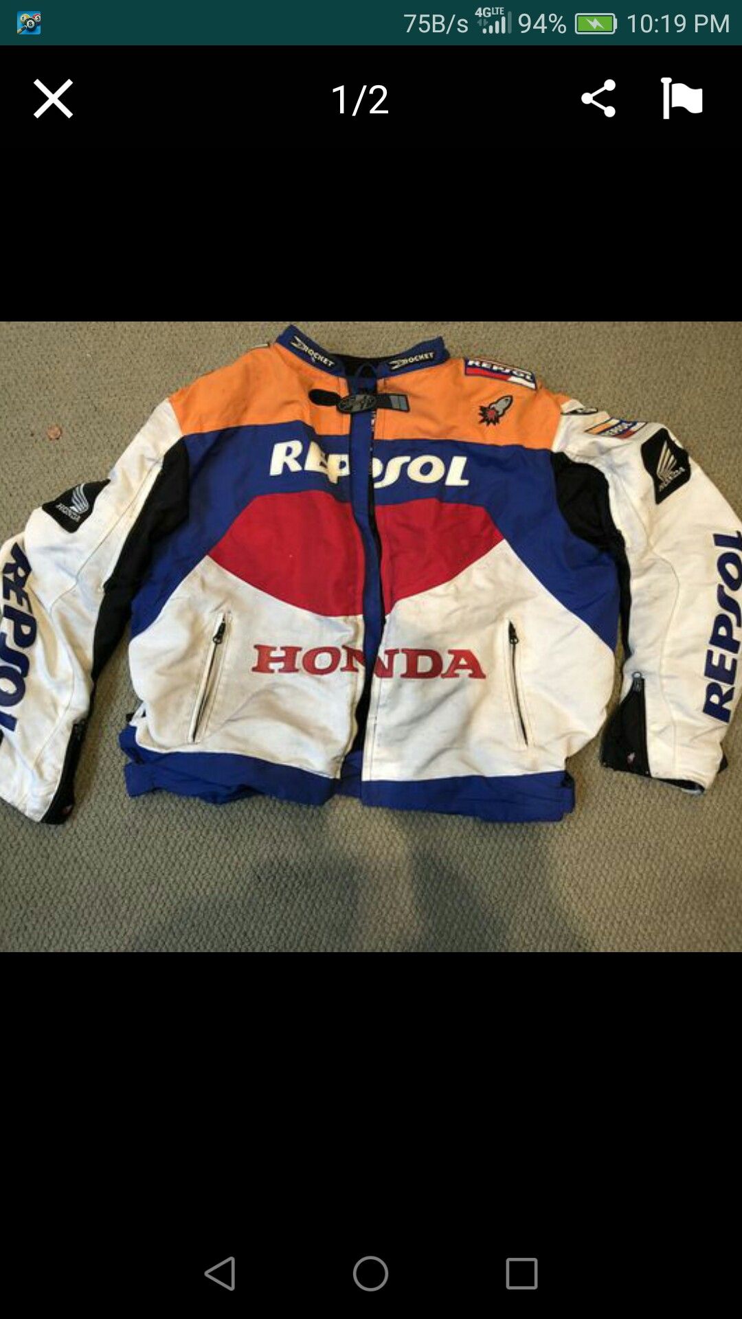 Someone steal my two motorcycle jackets Repsol and Suzuki