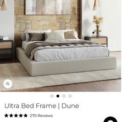 King Size Bed Frame, Box Spring, And mattress Set 