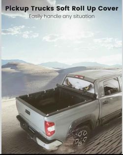 Soft Roll Up Tonneau Cover for Chevy Silverado/GMC Sierra 6.5ft Pickup Truck Bed