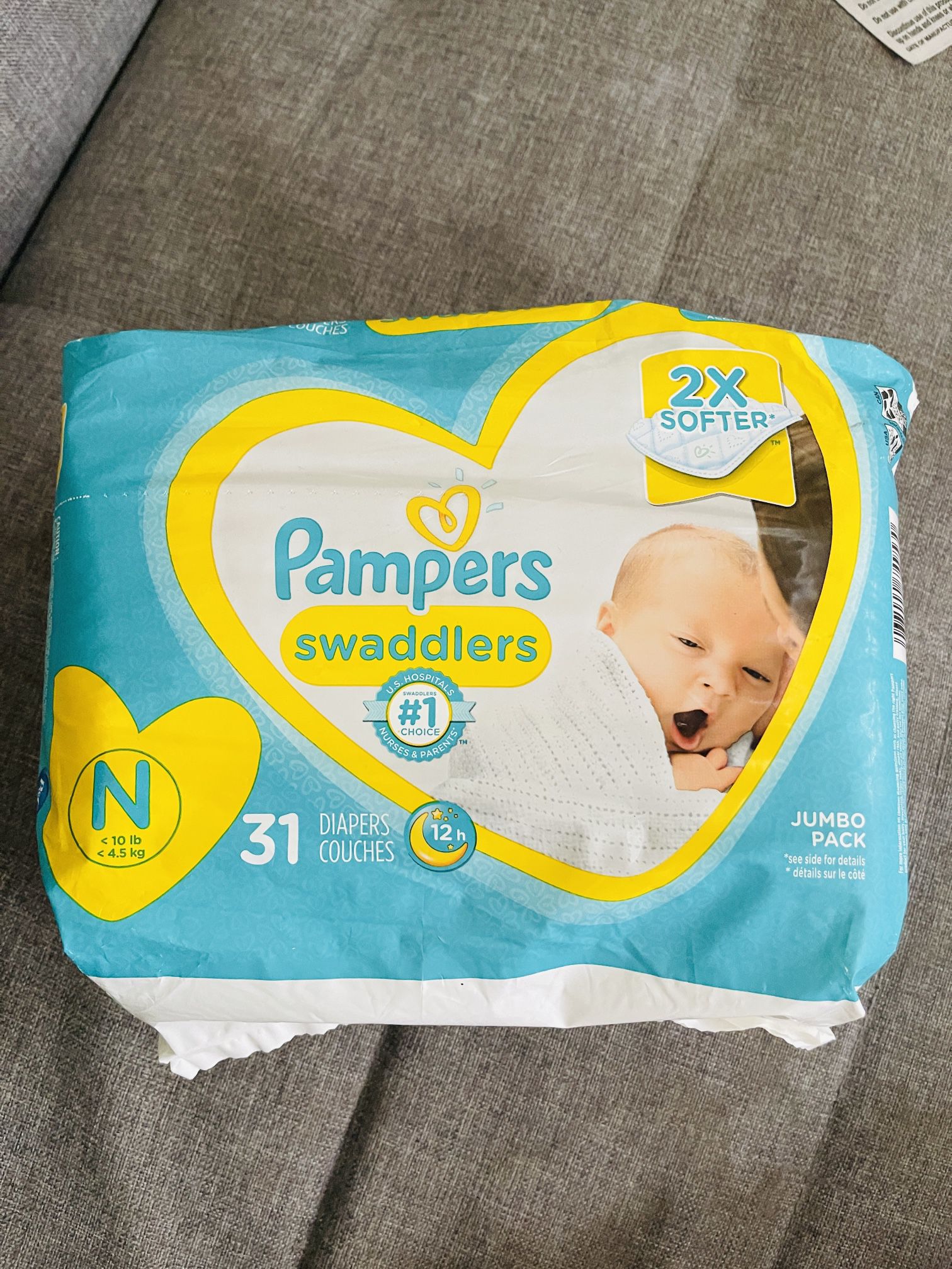Pampers Swaddlers Diaper 31ct New Born