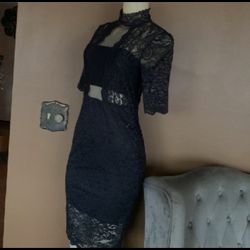 Black Lace Dress -By Express -Size 4