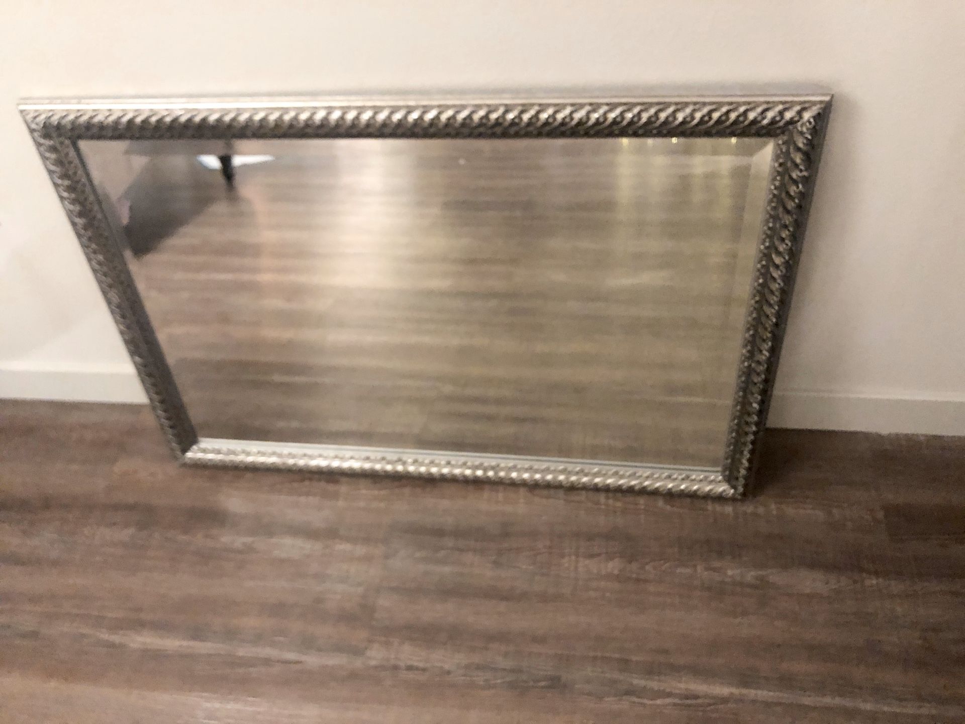 Silver Framed Mirror Perfect Condition