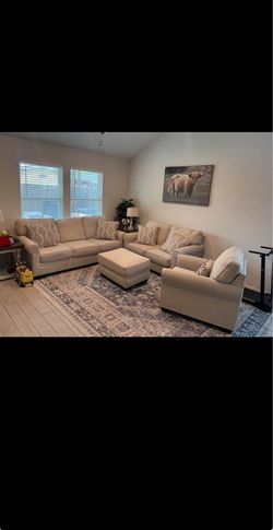 living room ashley with warranty