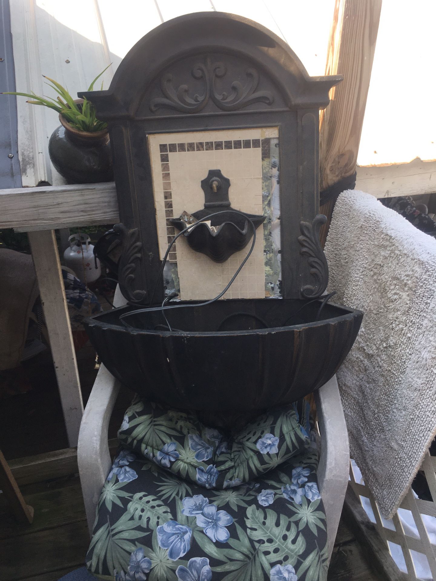 Cast iron water fall