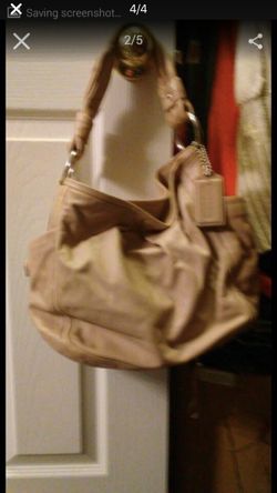 Coach beige/tan hobo bag/ purse