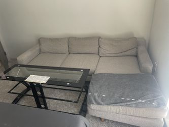 West Elm Sectional Couch & Tv Stand