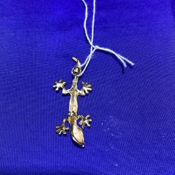 14KT Gold Lizard Charm