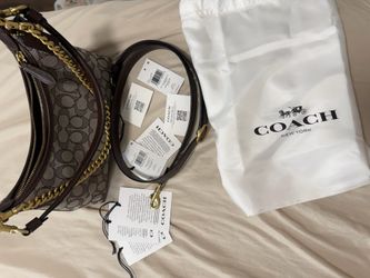 coach juliet shoulder bag in signature jacquard + signature jacquard essential slim card case