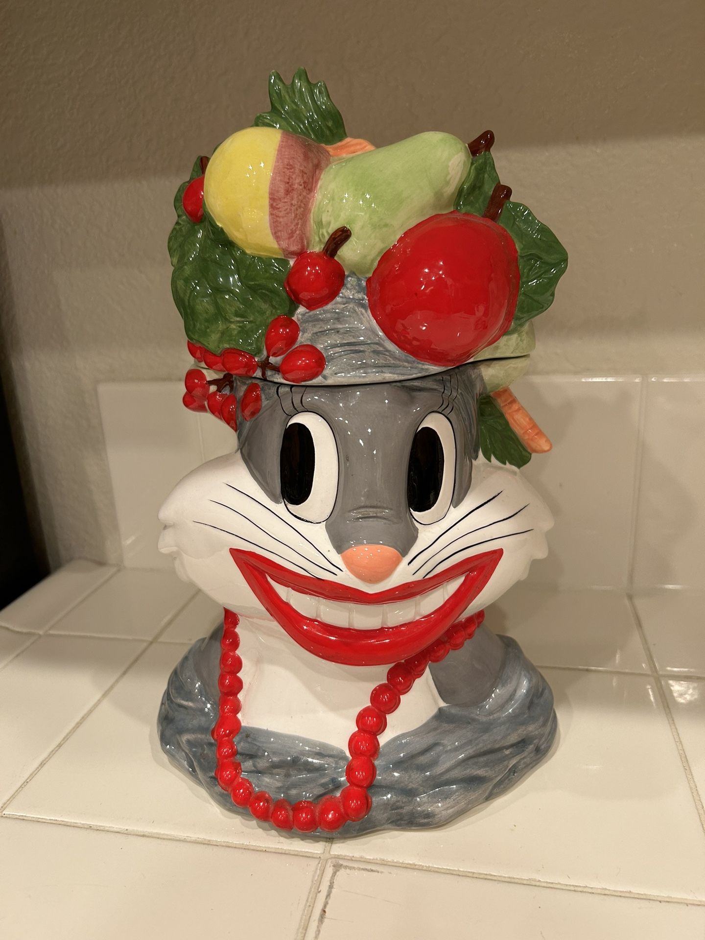 Antique Bugs Bunny Carmen Miranda Cookie Jar