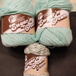 Yarn. Cotton. Top 2 Are Large 5 oz Super Size