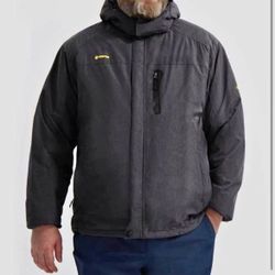 GEMYSE Men's Ski Snow Jacket Warm Winter Waterproof Coat Snowboard Rain Jacket Hooded Windproof Wind
