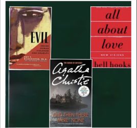 3 Books For Sale!!! All About Love, Evil, And Then There Were None