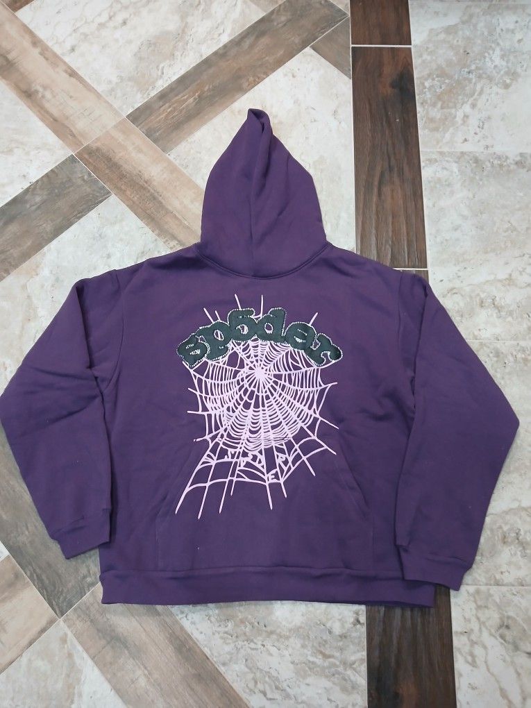 Sp5der Grape Hoodie 