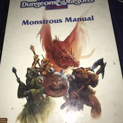Advanced Dungeons And Dragons 2nd Edition Monstrous Manual