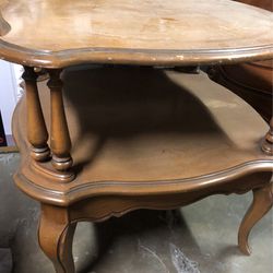 Vintage Large End Table 