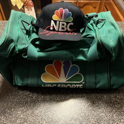 Vintage NBC Sports Hat And Duffle Bag Pro Player