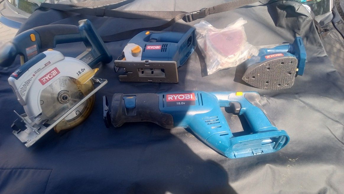 Ryobi 18 Volt Tool Kit Looks New NO BATTERY INCLUDED