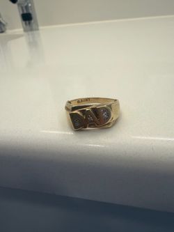 10k gold dad ring